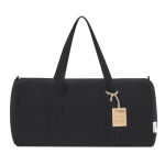 Reisetasche aus 100 % recyceltem Canvas mit robusten Griffen farbe schwarz erste Ansicht