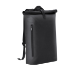 Roll-Top-Rucksack für Laptop aus PU mit weicher Haptik, 15'' farbe schwarz erste Ansicht