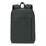 Erweiterbarer Laptop-Rucksack aus PU und Polyester, 15'' farbe grau erste Ansicht