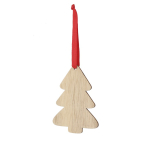 Weihnachtsbaumschmuck aus Holz in Form eines Weihnachtbaumes farbe holzton erste Ansicht