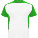 Bicolor Unisex-Sportshirt aus Polyester, 140 g/m2, Roly farbe grün