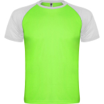 Kurzarm-Unisex-Sportshirt aus Polyester, 140 g/m2, Roly farbe neongrün