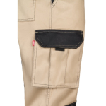 Arbeits-Twillhose aus Baumwolle und Polyester, 240 g/m2 farbe beige sechste Ansicht