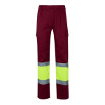 Unisex-Arbeitshose aus Baumwolle und Polyester, 210 g/m2 farbe bordeaux dritte Ansicht