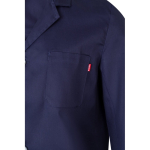 Twill-Arbeitsbluse aus Polyester und Baumwolle, 175 g/m2 farbe blau sechste Ansicht