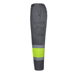 Unisex-Arbeitshose aus Polyester und Baumwolle, 190 g/m2 farbe grau vierte Ansicht