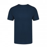 Unisex-T-Shirt aus 100 % gekämmter Baumwolle, 160 g/m2 farbe marineblau erste Ansicht