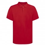 Unisex-Poloshirt aus 100 % gekämmter Baumwolle, 220 g/m2 farbe rot erste Ansicht