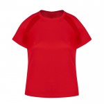 Technisches T-Shirt für Damen aus 100 % Polyester 135 g/m2 farbe rot erste Ansicht