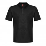 Herren-Polo aus recyceltem Polyester, 180 g/m2 farbe schwarz