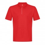 Herren-Polo aus recyceltem Polyester, 180 g/m2 farbe rot