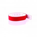 Dünnes Vinyl-Armband für den Einlass von Festivals farbe rot