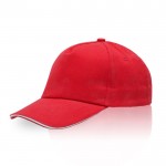 Baumwoll-Twill-Cap mit verstellbarem Verschluss, 160 g/m² farbe rot