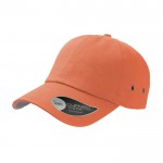 Baseballkappe aus Twill-Baumwolle mit Metallösen, 250 g/m2 farbe orange