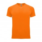 Sport-T-Shirt aus 100% Polyester für Kinder, 135 g/m2, Roly farbe neonorange