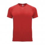 Sport-T-Shirt aus 100% Polyester für Kinder, 135 g/m2, Roly farbe rot