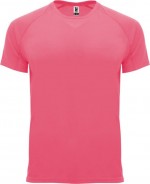 Sport-T-Shirt aus 100% Polyester für Kinder, 135 g/m2, Roly farbe neonrosa