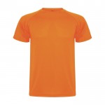 Piqué Sport-T-Shirt für Kinder aus Polyester, 150 g/m2, Roly farbe neonorange