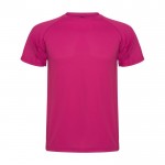 Piqué Sport-T-Shirt für Kinder aus Polyester, 150 g/m2, Roly farbe pink