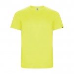 Kinder-Sportshirt aus 50% rPET, 135 g/m2, Roly farbe neongelb