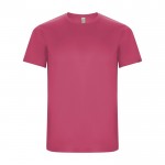 Kinder-Sportshirt aus 50% rPET, 135 g/m2, Roly farbe neonpink