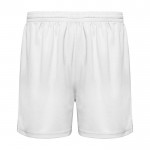 Sportshorts aus 100% Polyester für Kinder, 140 g/m2, Roly farbe weiß