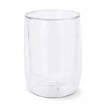 Doppelwandige Kaffeetasse aus Glas, 320 ml farbe transparent