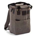 Isothermischer Canvas-Rucksack mit Taschenfunktion, 10 L farbe grau