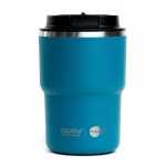 Doppelwandiger Becher To Go mit Asobu-Technologie, 355 ml farbe blau