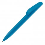 Drehbarer Kuli aus Plastik mit Soft-Touch, blaue Tinte farbe blau