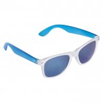 Sonnenbrille mit Glasureffekt-Rahmen, UV400-Schutz farbe blau-transparent