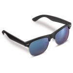 Schwarze Sonnenbrille mit schwarzem Rahmen und UV400-Schutz farbe schwarz