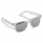 Transparente Sonnenbrille mit farbigem Rahmen, UV400-Schutz farbe schwarz-transparent