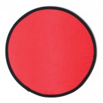 Faltbares Frisbee aus Nylon, in vielen Farben mit Etui farbe rot