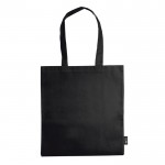 Farbige Non-Woven-Tasche mit langen Henkeln, 75 g/m2 farbe schwarz zweite Ansicht