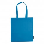 Farbige Non-Woven-Tasche mit langen Henkeln, 75 g/m2 farbe blau zweite Ansicht