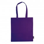 Farbige Non-Woven-Tasche mit langen Henkeln, 75 g/m2 farbe purpurfarben zweite Ansicht