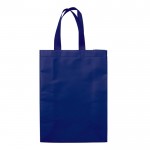 Große matt laminierte Non-Woven-Tasche mit Henkeln, 105 g/m2 farbe dunkelblau zweite Ansicht