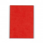 Notizblock mit flexiblem Cover in vielen Farben, 150 Blatt farbe rot zweite Ansicht