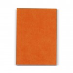 Notizblock mit flexiblem Cover in vielen Farben, 150 Blatt farbe orange zweite Ansicht