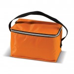 Kühltasche aus Polyester mit kleinem Tragegriff, für 6 Dosen farbe orange