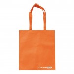 Umweltfreundliche Tasche aus RPET mit Henkeln, 100 g/m2 farbe orange zweite Ansicht