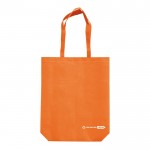 Umweltfreundliche Tasche aus RPET mit Henkeln, 100 g/m2 farbe orange zweite Ansicht