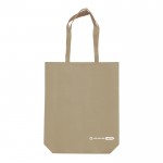 Umweltfreundliche Tasche aus RPET mit Henkeln, 100 g/m2 farbe beige zweite Ansicht