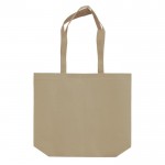 Umweltfreundliche RPET-Tasche mit Falte bedruckt, 100 g/m2 farbe beige dritte Ansicht