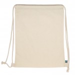 Tasche als Rucksack nutzbar FairTrade Baumwolle, 140 g/m2 farbe beige zweite Ansicht