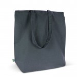 Fairtrade-Tasche mit Tragkraft von 12 kg, 270 g/m2 farbe dunkelblau vierte Ansicht