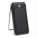 Powerbank und solarbetriebene wiederaufladbare Taschenlampe farbe schwarz zweite Ansicht