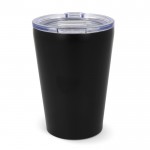 Doppelwandiges Kaffeebecher To Go aus Keramik, 300 ml farbe schwarz