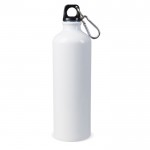 Aluminiumflasche für Sublimation mit Karabiner, 750 ml farbe weiß